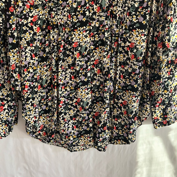 ANTHROPOLOGIE Maeve Matilda Floral Button Down Blouse Tunic Top Size M - Picture 5 of 12